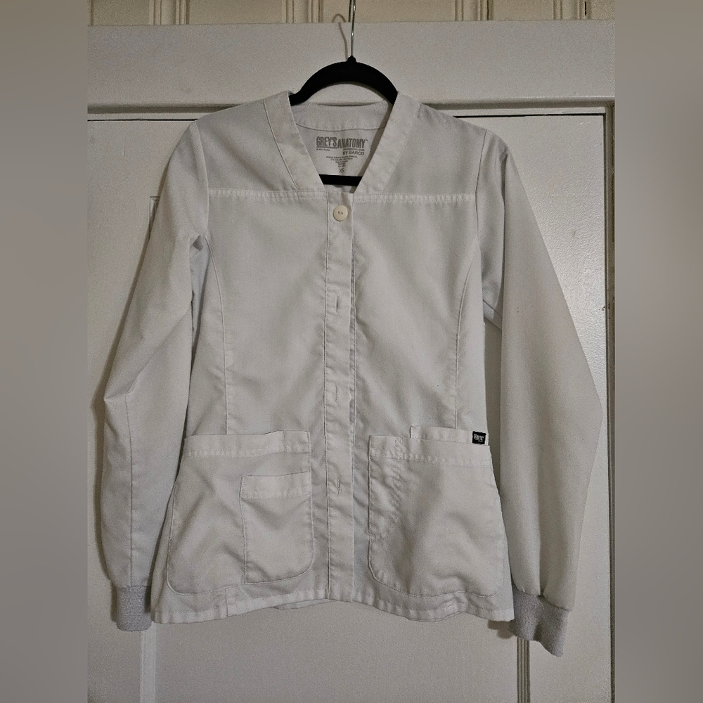 Grey's Anatomy White Scrub Jacket Size XS